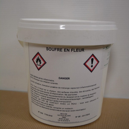 Fleur de soufre poudre